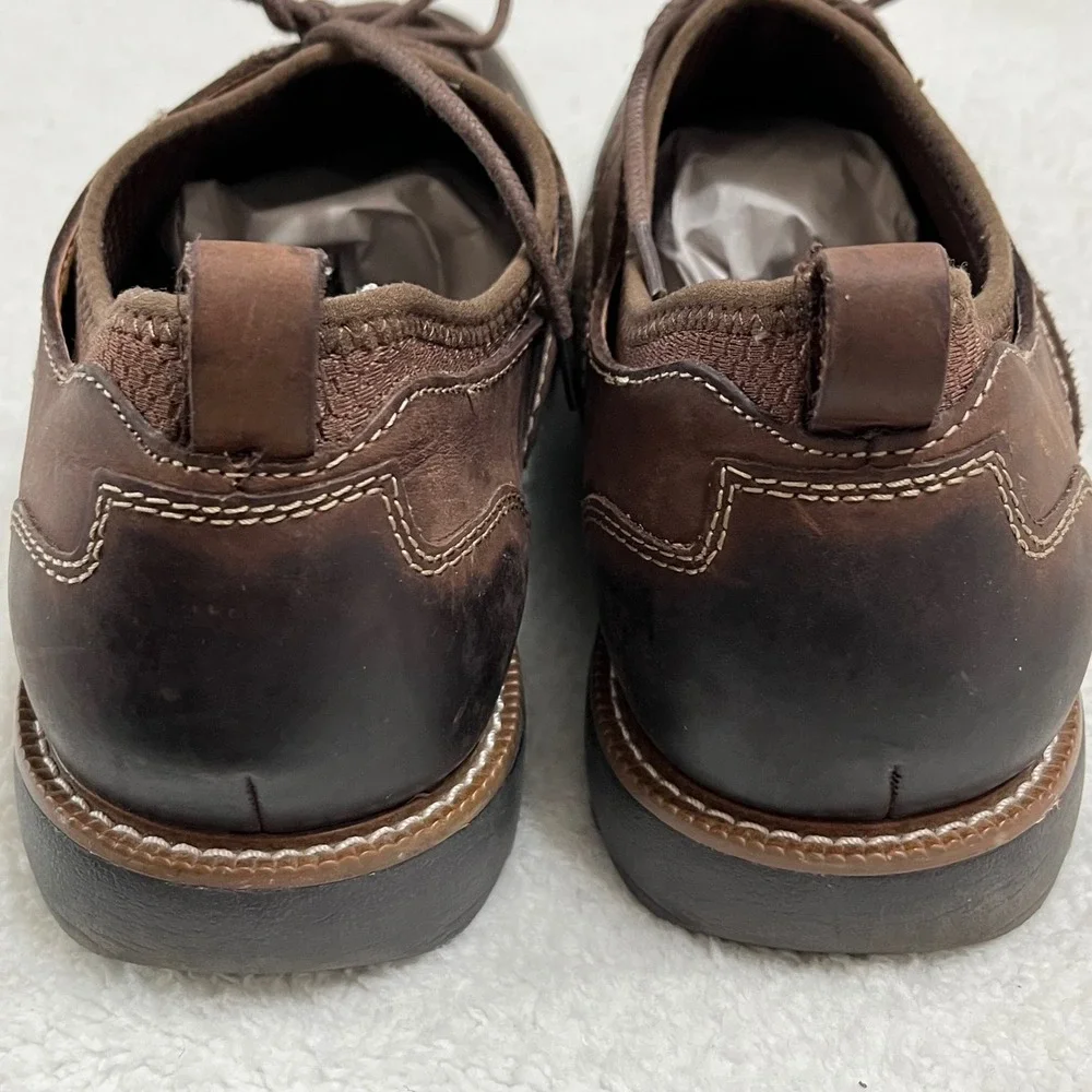 Dockers Mens Dark Brown Leather Lace Up Oxford Dress Shoes Size‎ 11.5